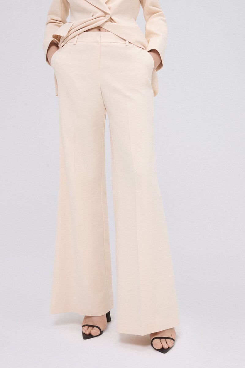 pedro del hierro Pantalon traje crudo Envío gratis