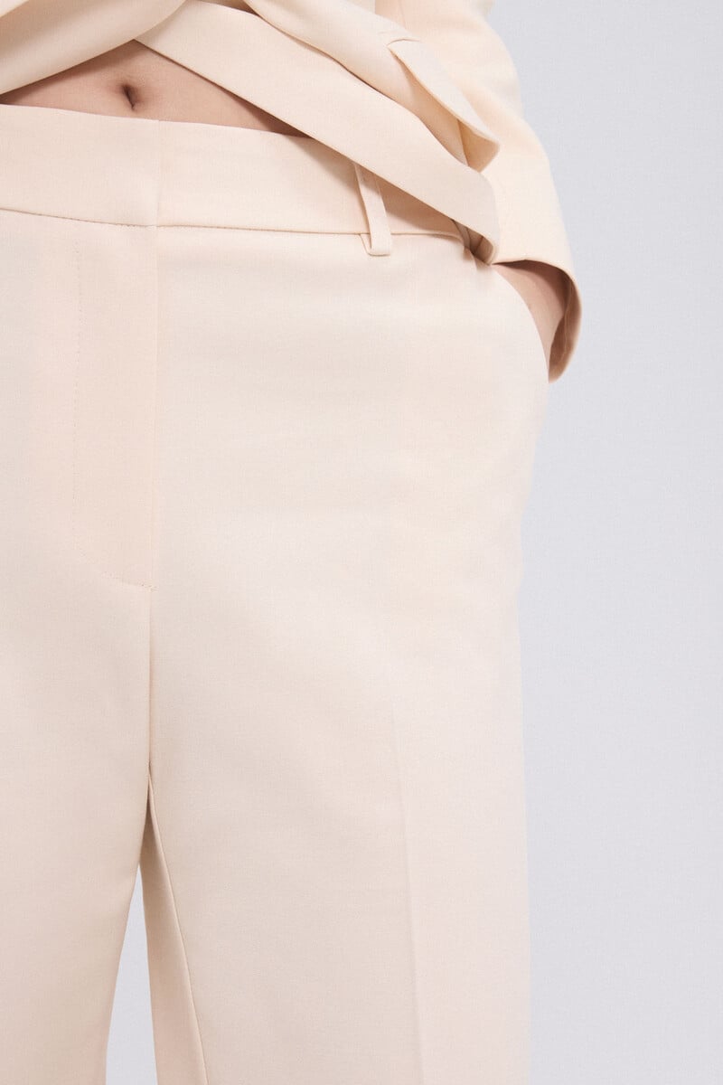 pedro del hierro Pantalon traje crudo Envío gratis