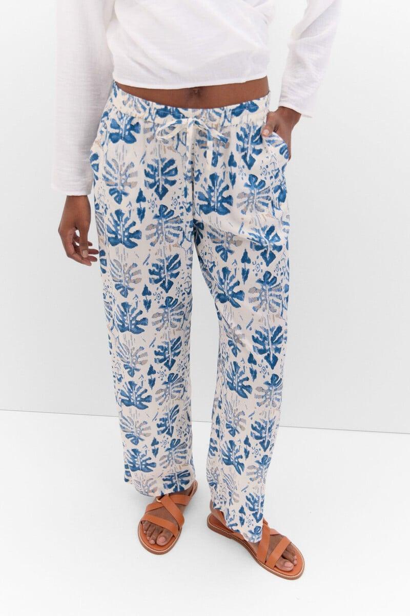 pedro del hierro Pantalón fluído estampado Últimos 3 días