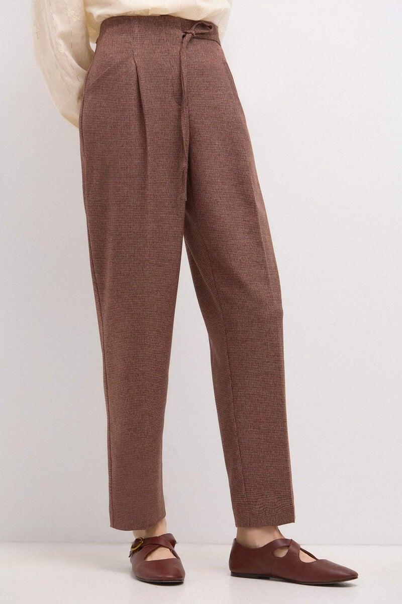 pedro del hierro Piedad. Pantalón de cuadros con lazada Últimos 2 días