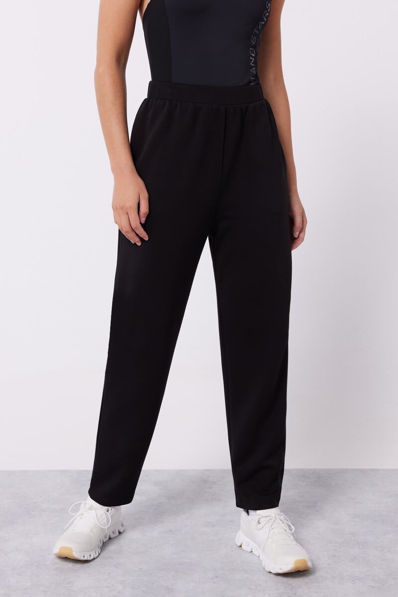 pedro del hierro Pantalón jogger tacto suave negro Último día