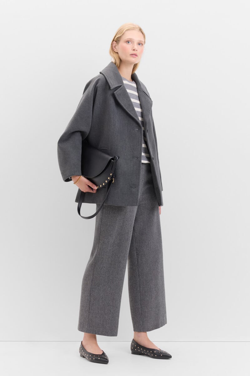 pedro del hierro Pantalón crop con botones Precio de fábrica