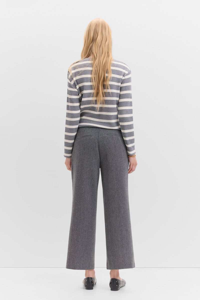 pedro del hierro Pantalón crop con botones Precio de fábrica