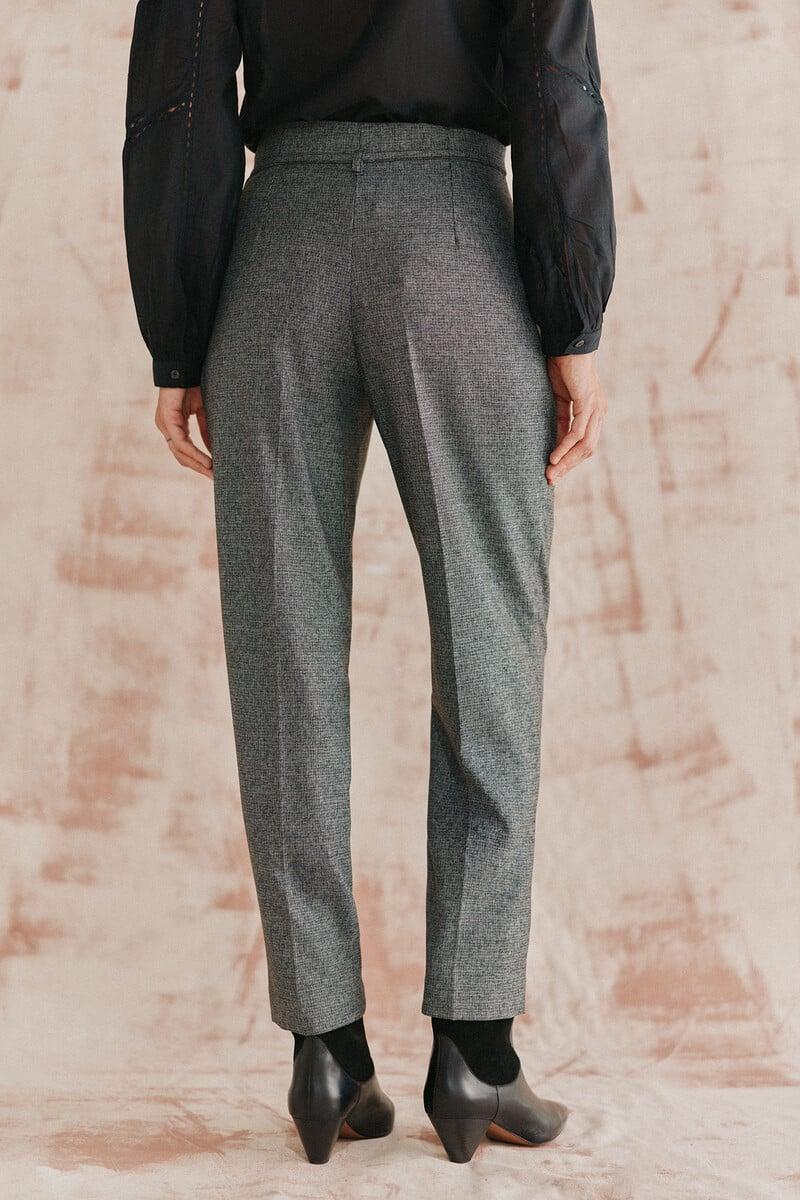pedro del hierro Piedad. Pantalón de cuadros con lazada Solo hoy
