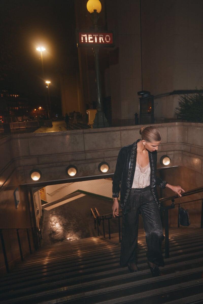 pedro del hierro Penélope. Pantalón amplio con lurex Grandes descuentos