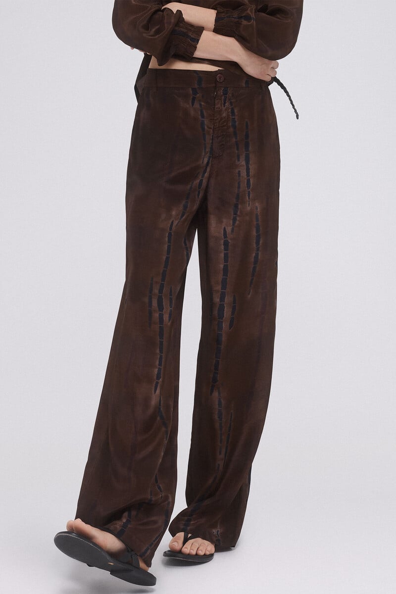 pedro del hierro Pantalón ancho estampado Liquidación