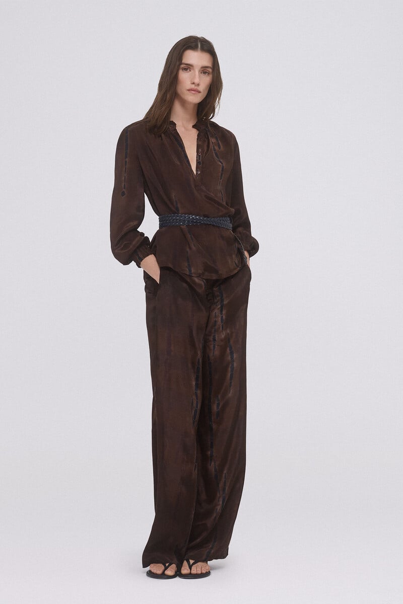 pedro del hierro Pantalón ancho estampado Liquidación