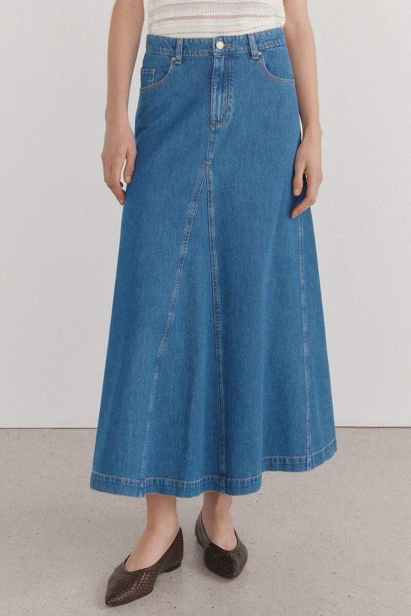 pedro del hierro Falda vaquera Última moda