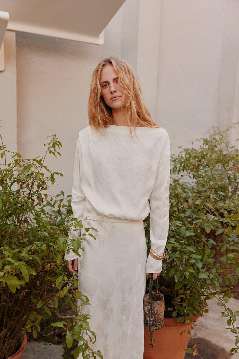 pedro del hierro Rocío. Falda jacquard Rebajas de fin de temporada