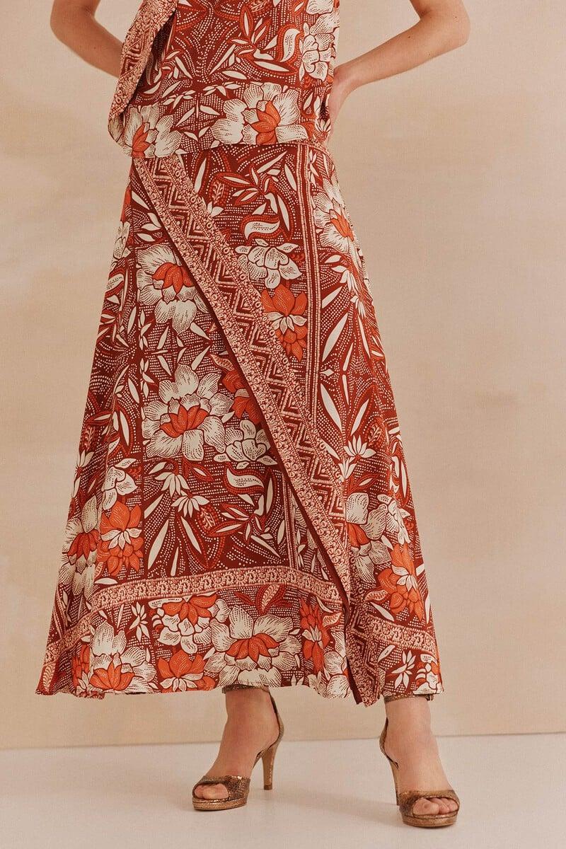 pedro del hierro Raina. Falda larga Precio ultrabajo