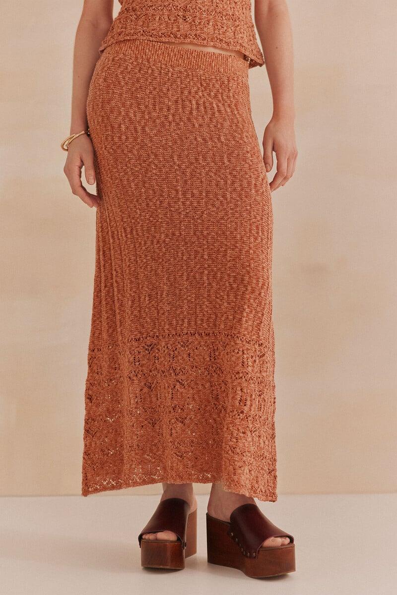 pedro del hierro Ruth. Falda de punto Devoluciones gratuitas