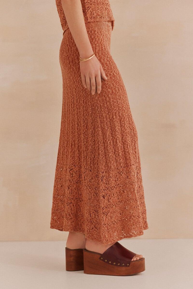 pedro del hierro Ruth. Falda de punto Devoluciones gratuitas
