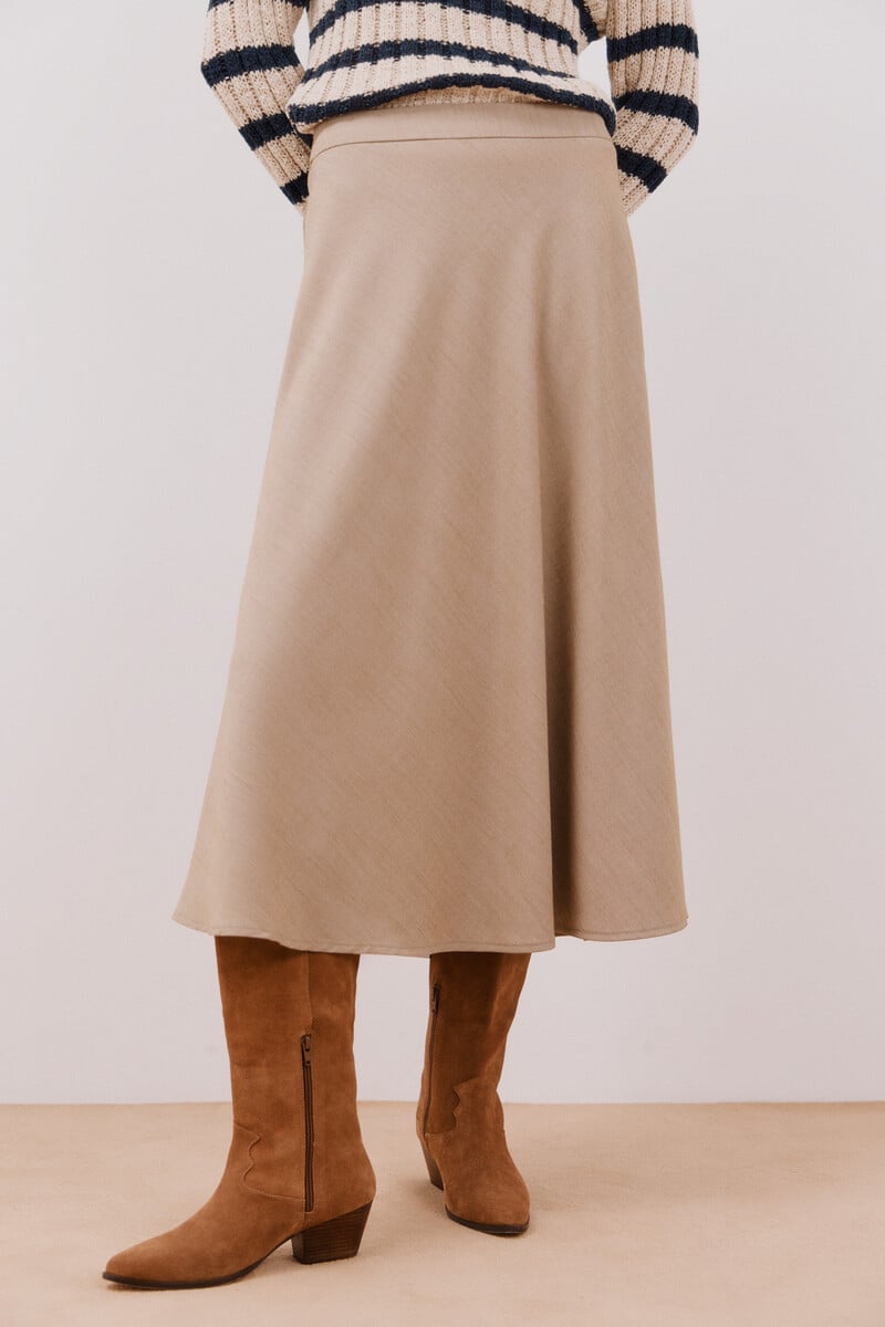 pedro del hierro Falda midi capa Rebajas