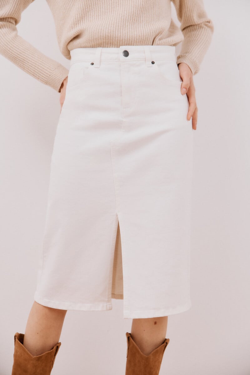 pedro del hierro Falda midi vaquera Ofertas