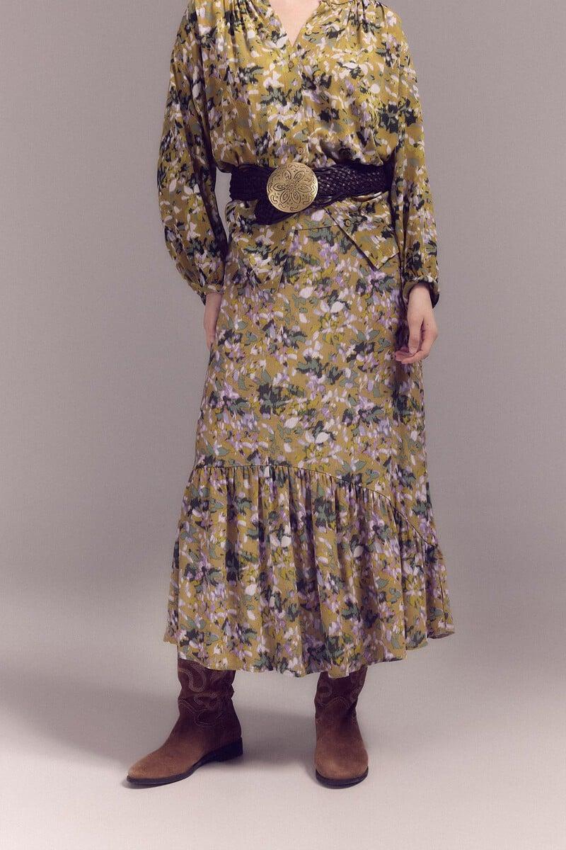 pedro del hierro Falda larga estampada Tienda