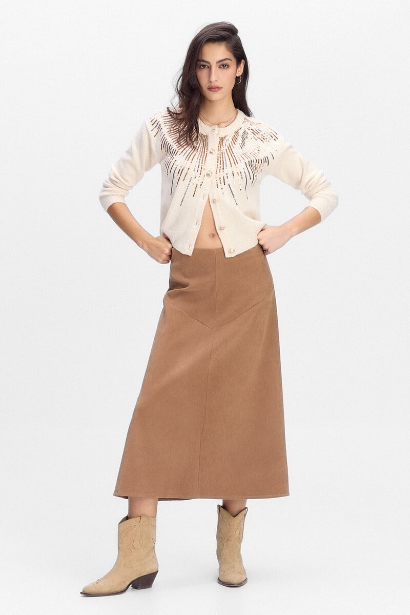 pedro del hierro Falda midi evaséefecto antelina Rebajas top