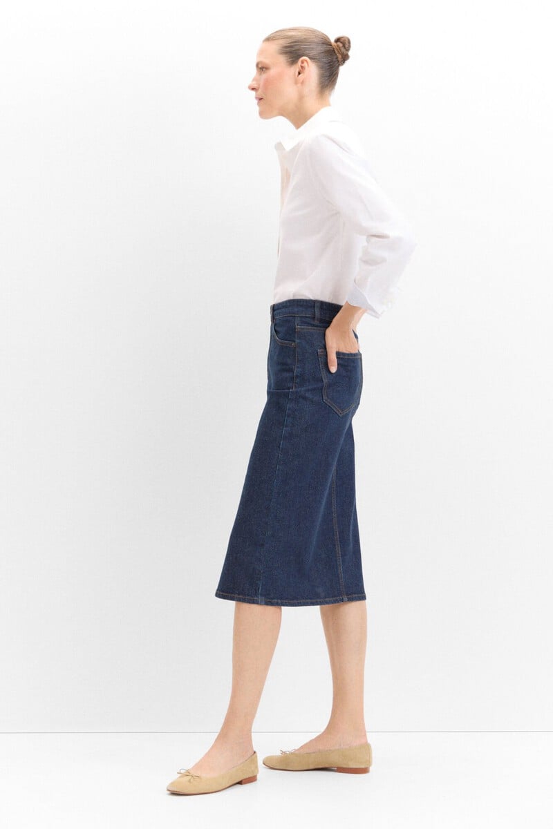 pedro del hierro Falda Midi Vaquera Envío gratis