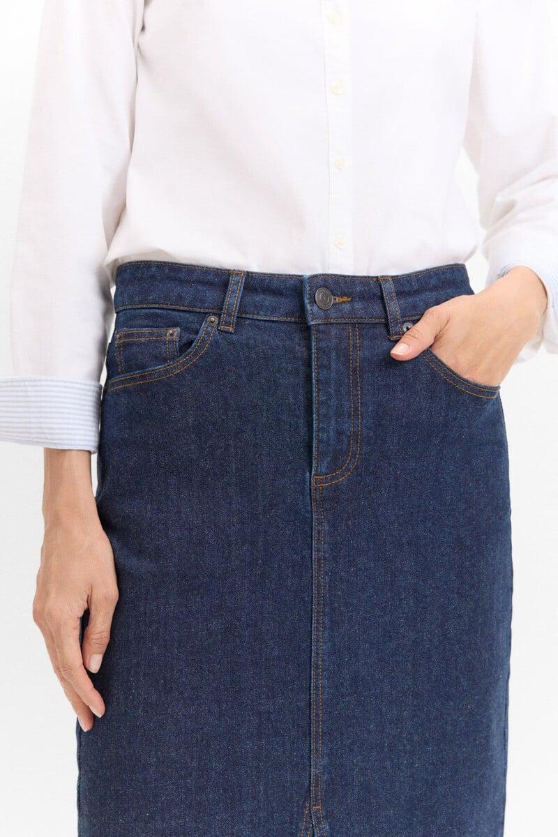 pedro del hierro Falda Midi Vaquera Envío gratis