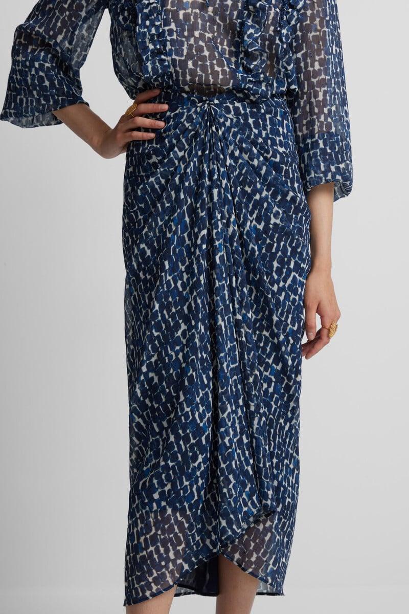 pedro del hierro Falda drapeada estampado COMPRAR AHORA