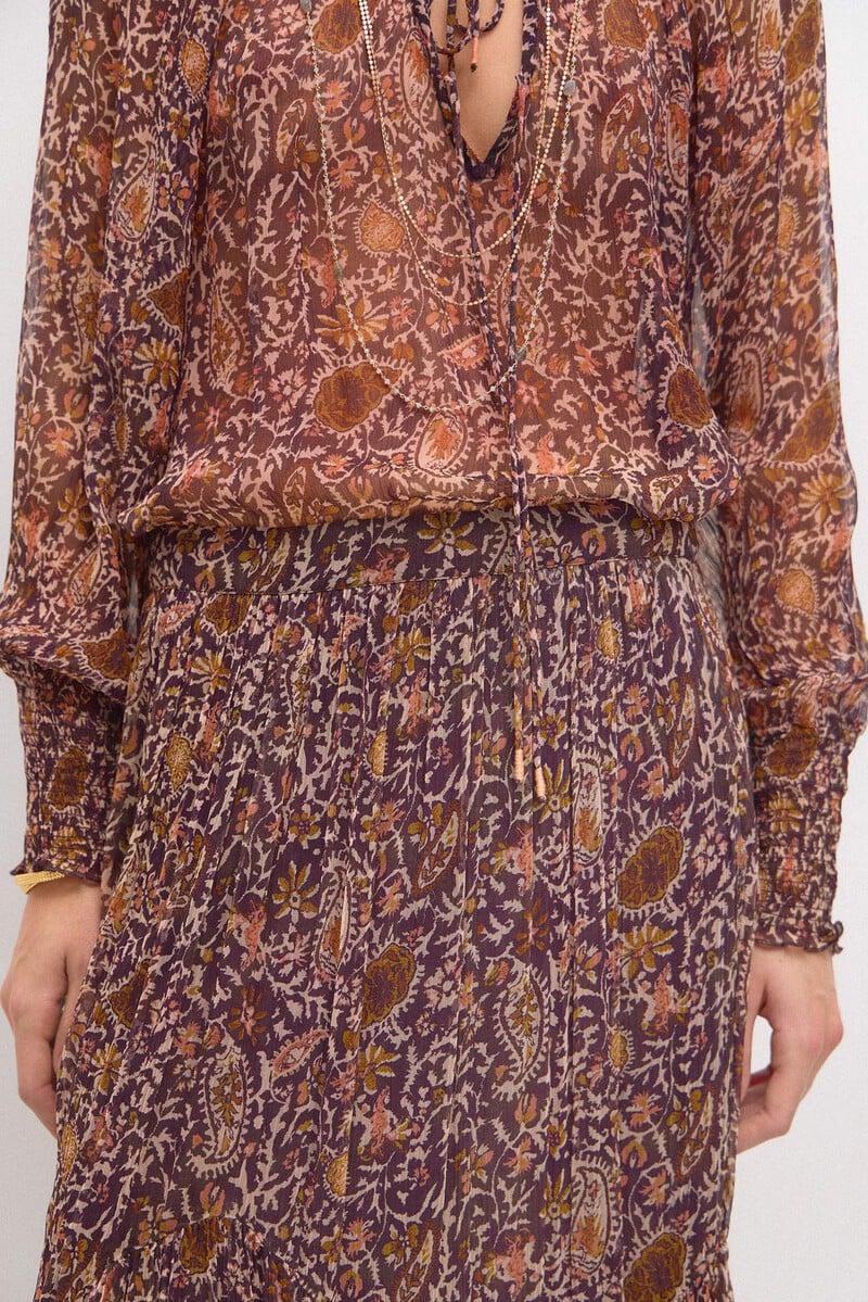 pedro del hierro Olga. Falda estampada paneles Oferta especial de fábrica