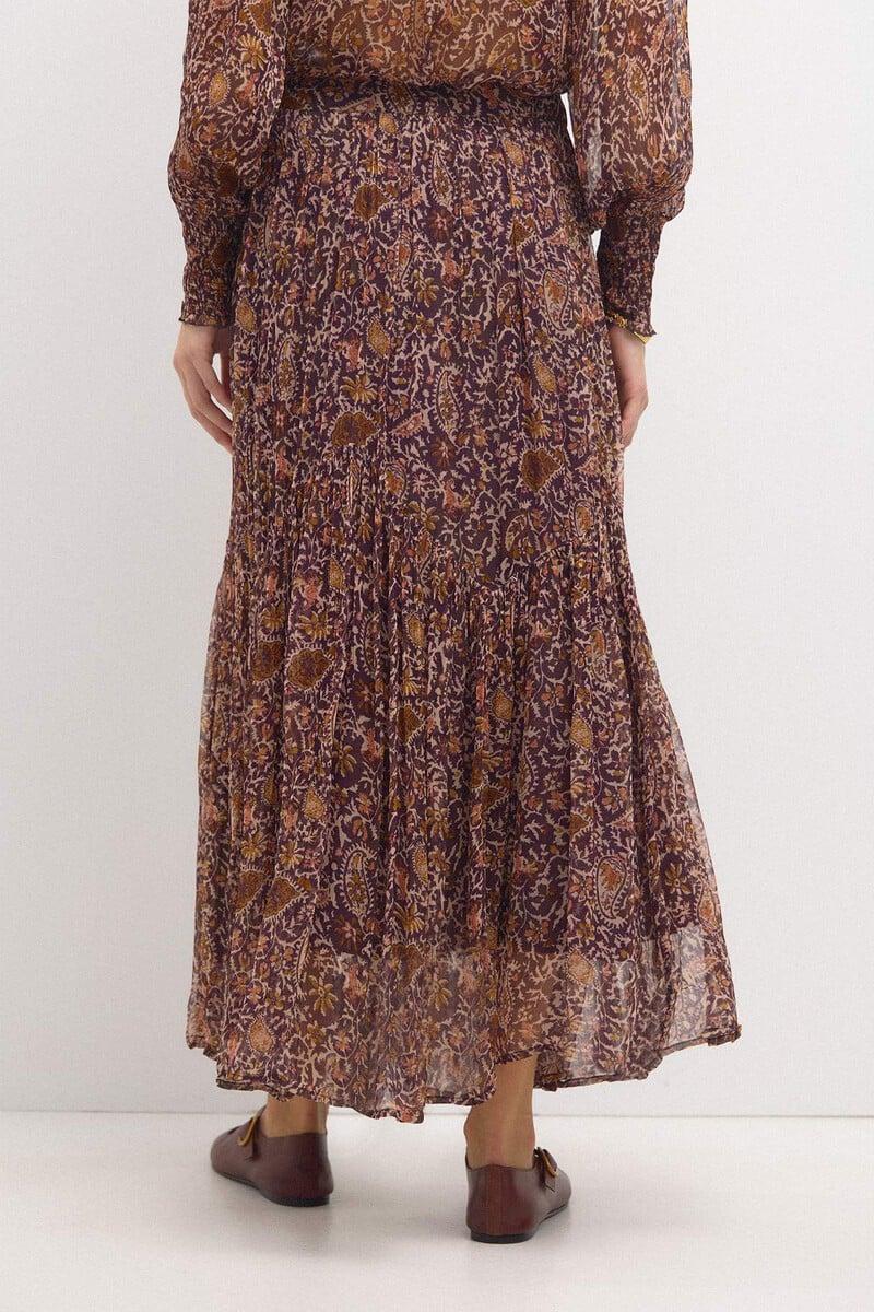 pedro del hierro Olga. Falda estampada paneles Oferta especial de fábrica