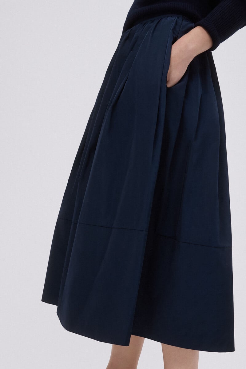 pedro del hierro Falda midi tafeta Precios de Black Friday