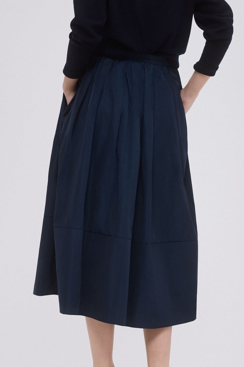 pedro del hierro Falda midi tafeta Precios de Black Friday