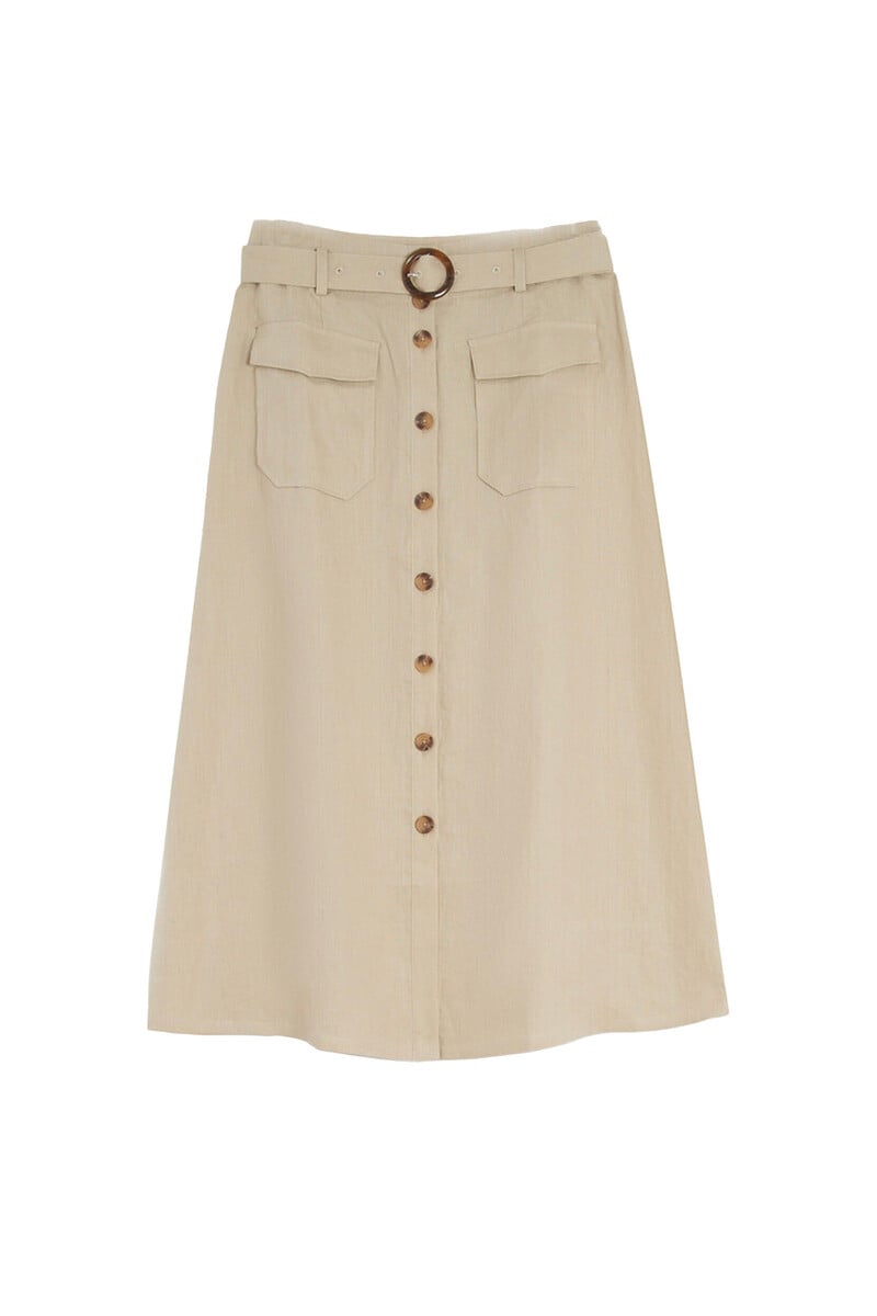 pedro del hierro Falda agnes 100 % lino Descuentos del mes