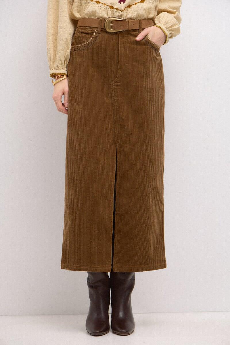 pedro del hierro Omana. Falda de pana Ofertas especiales
