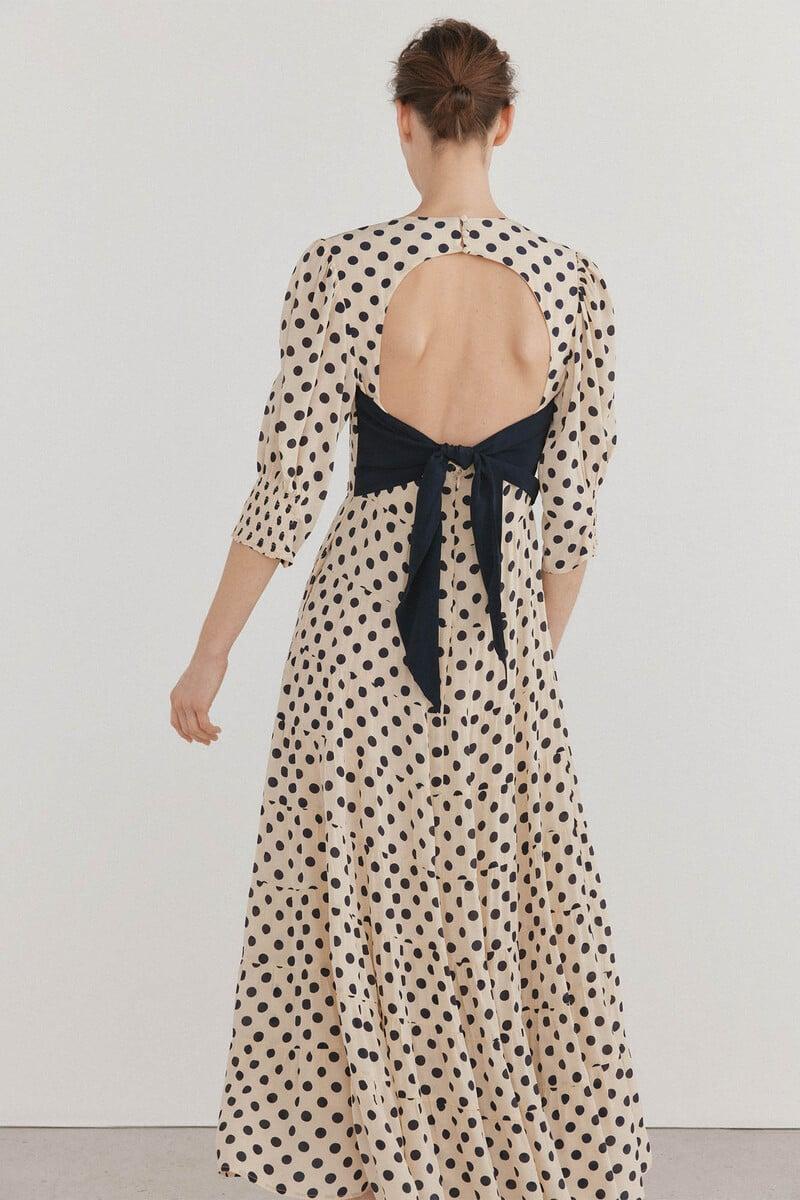 pedro del hierro Vestido lunares lazo contraste Precio ultrabajo