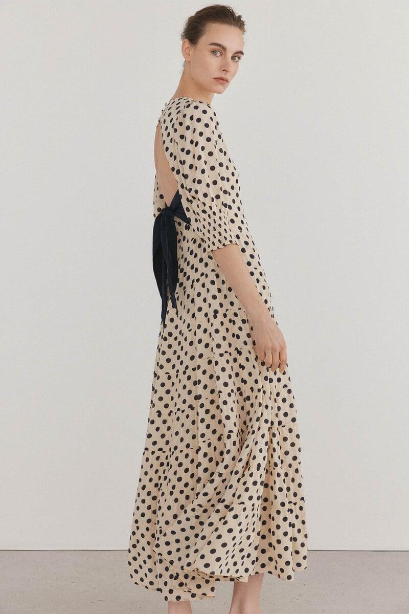 pedro del hierro Vestido lunares lazo contraste Precio ultrabajo