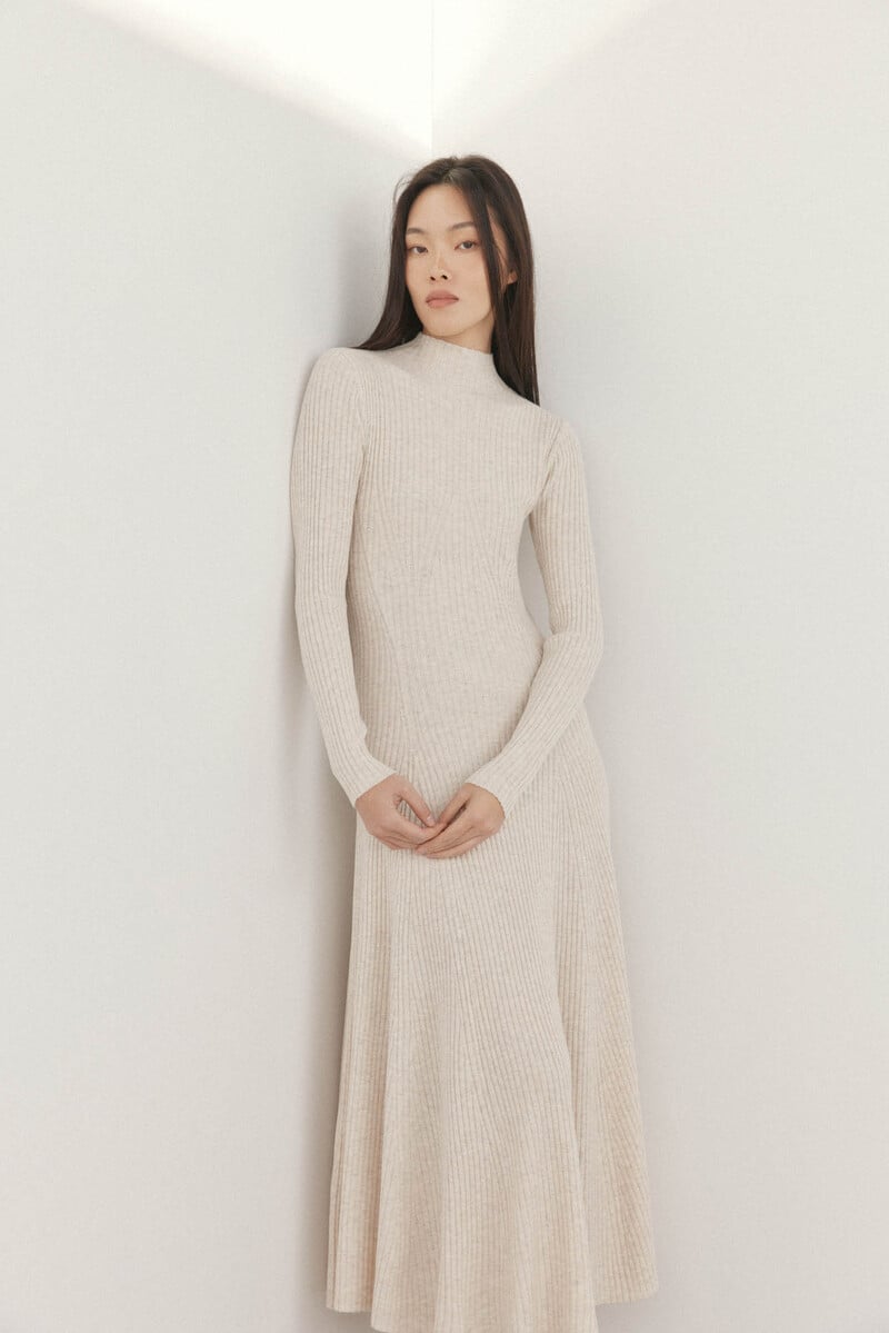 pedro del hierro Vestido canalé midi Rebajas