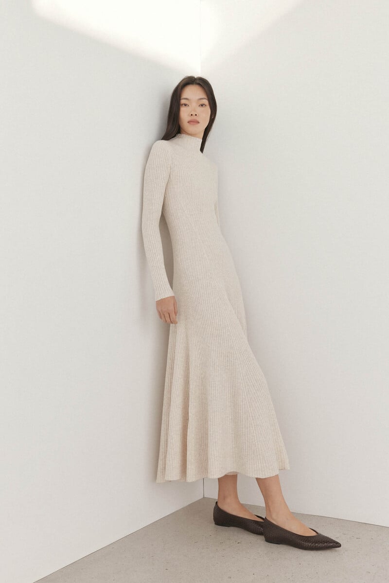 pedro del hierro Vestido canalé midi Rebajas