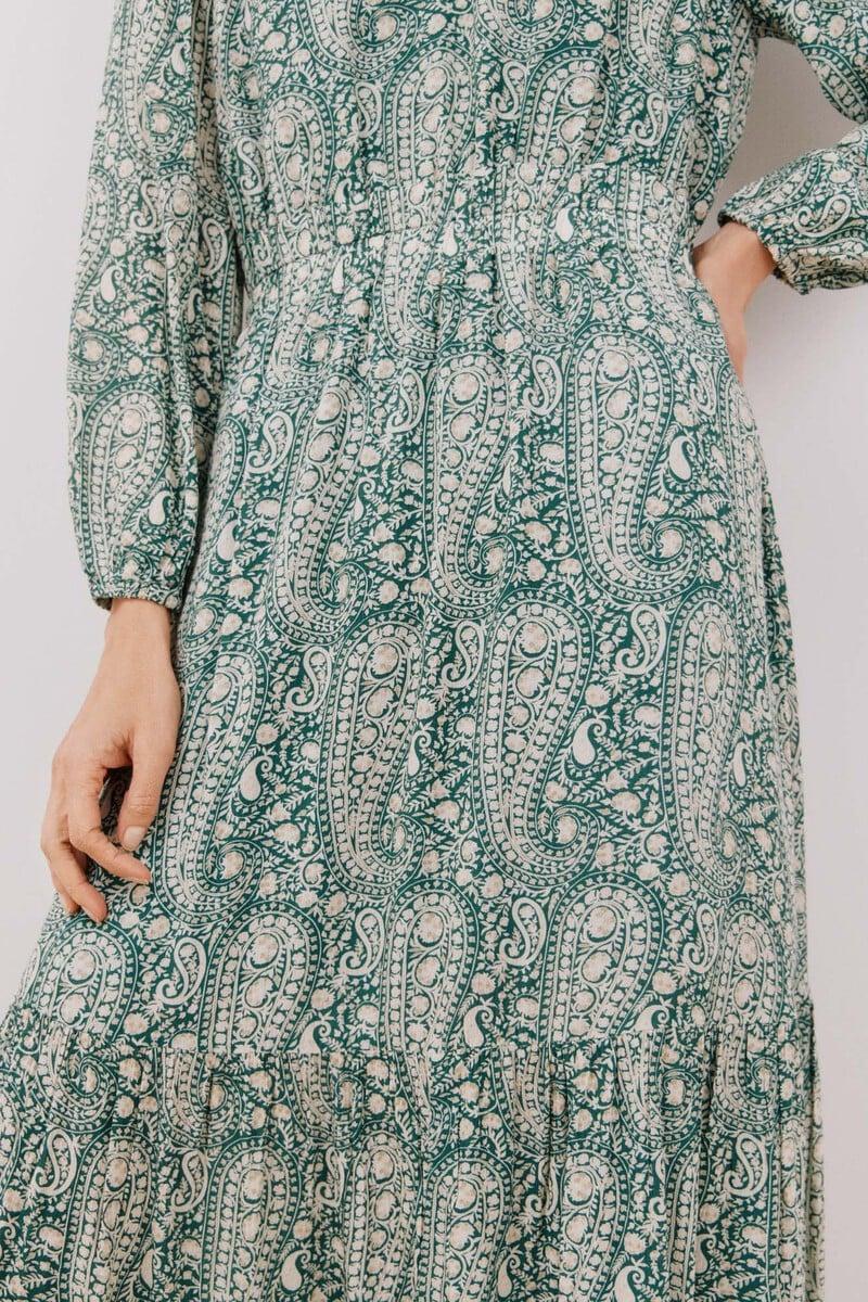 pedro del hierro Vestido estampado largo Descuento