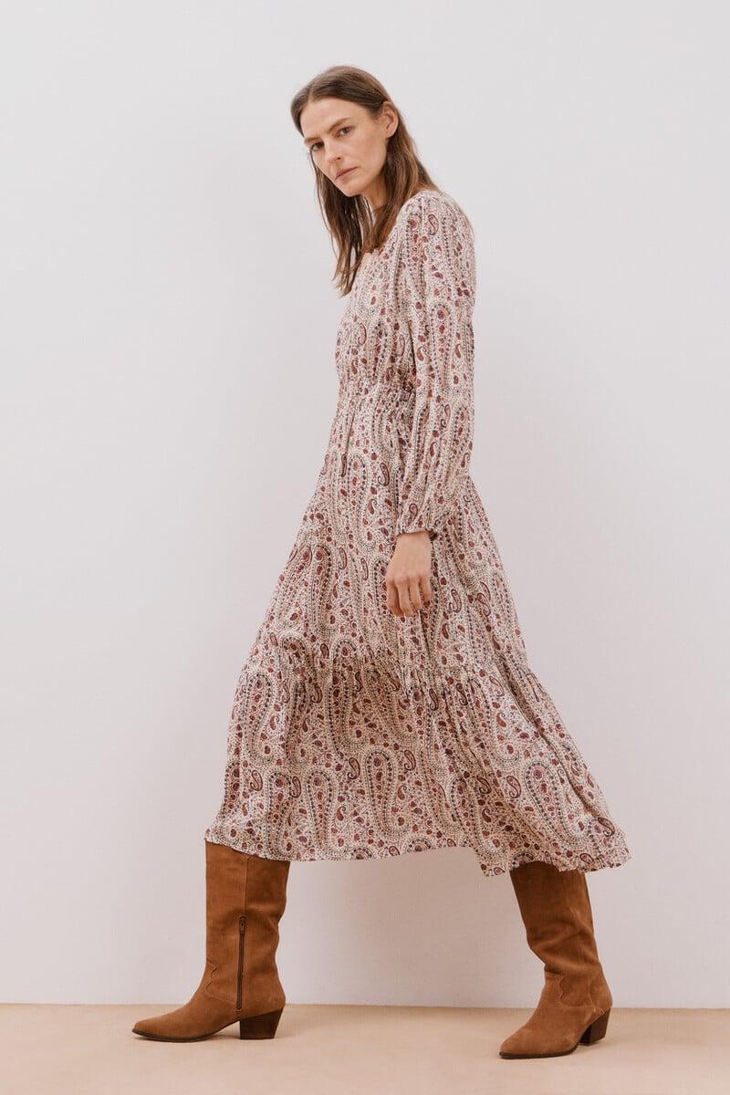 pedro del hierro Vestido largo estampado Tienda