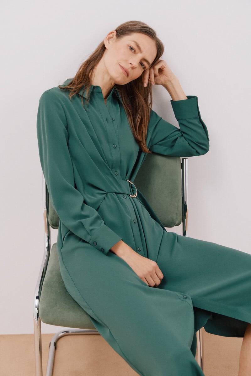 pedro del hierro Vestido camisero fluido Tienda