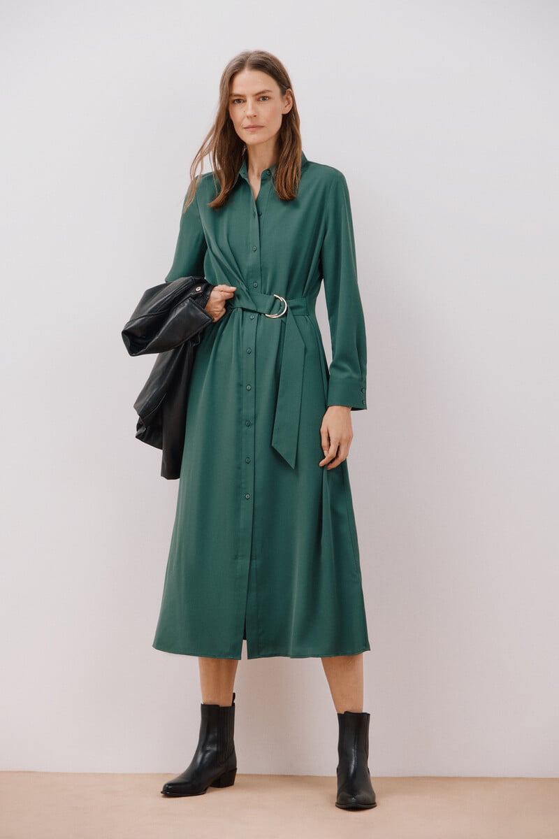 pedro del hierro Vestido camisero fluido Tienda