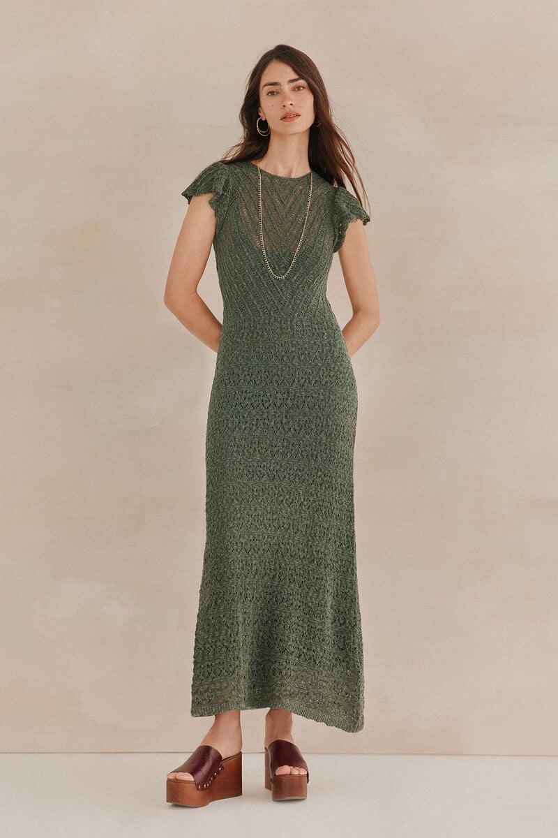 pedro del hierro Sella. Vestido punto midi