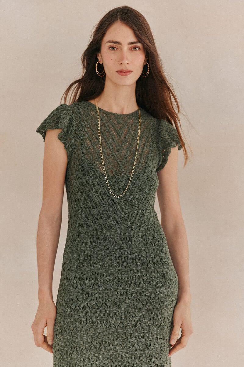 pedro del hierro Sella. Vestido punto midi Limitado a 3 días