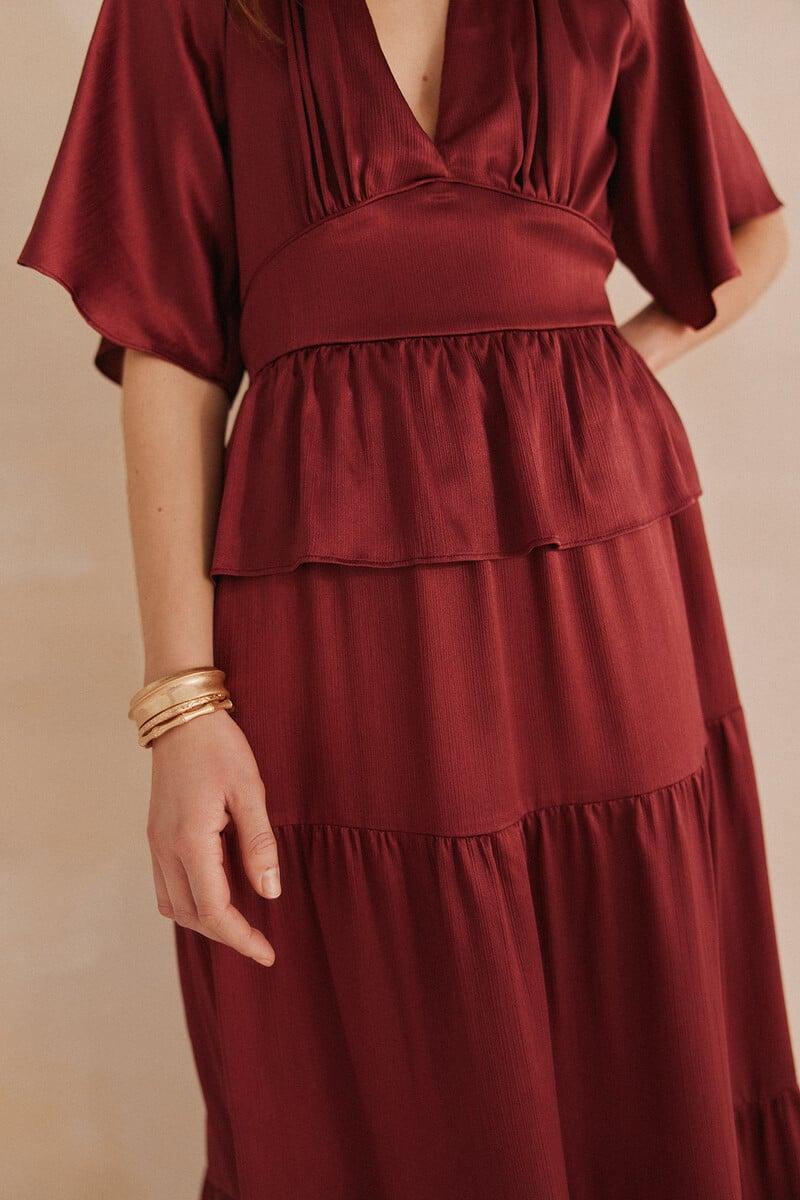 pedro del hierro Ariadna. Vestido fluido paneles Ahorra y exporta