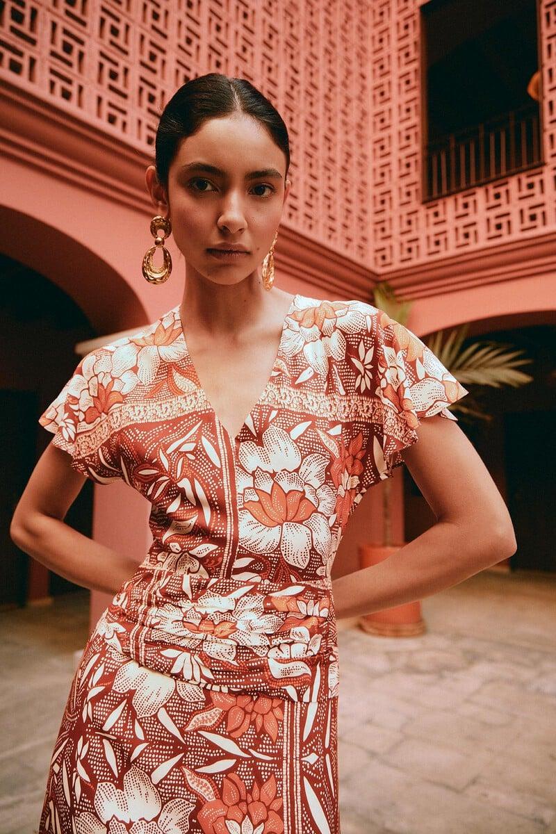 pedro del hierro Alondra. Vestido estampado Libre de impuestos