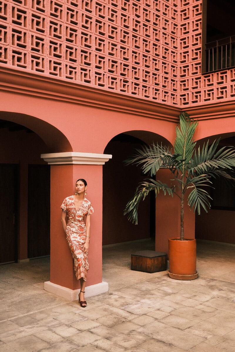 pedro del hierro Alondra. Vestido estampado Libre de impuestos
