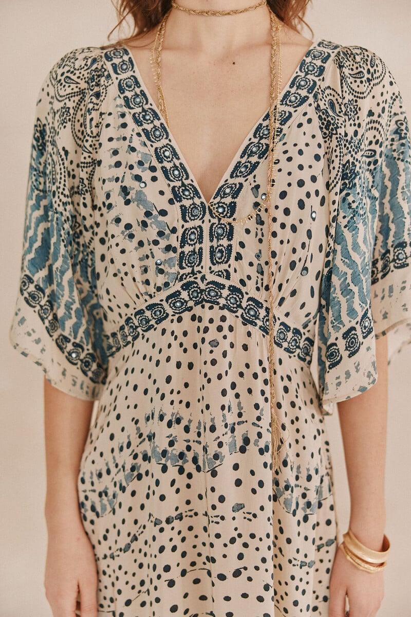 pedro del hierro Amelia. Vestido bordado Última moda