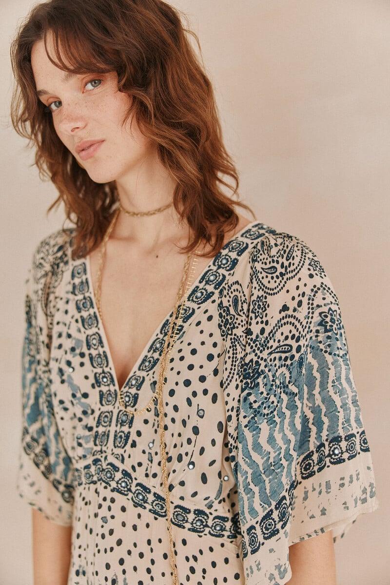 pedro del hierro Amelia. Vestido bordado Última moda