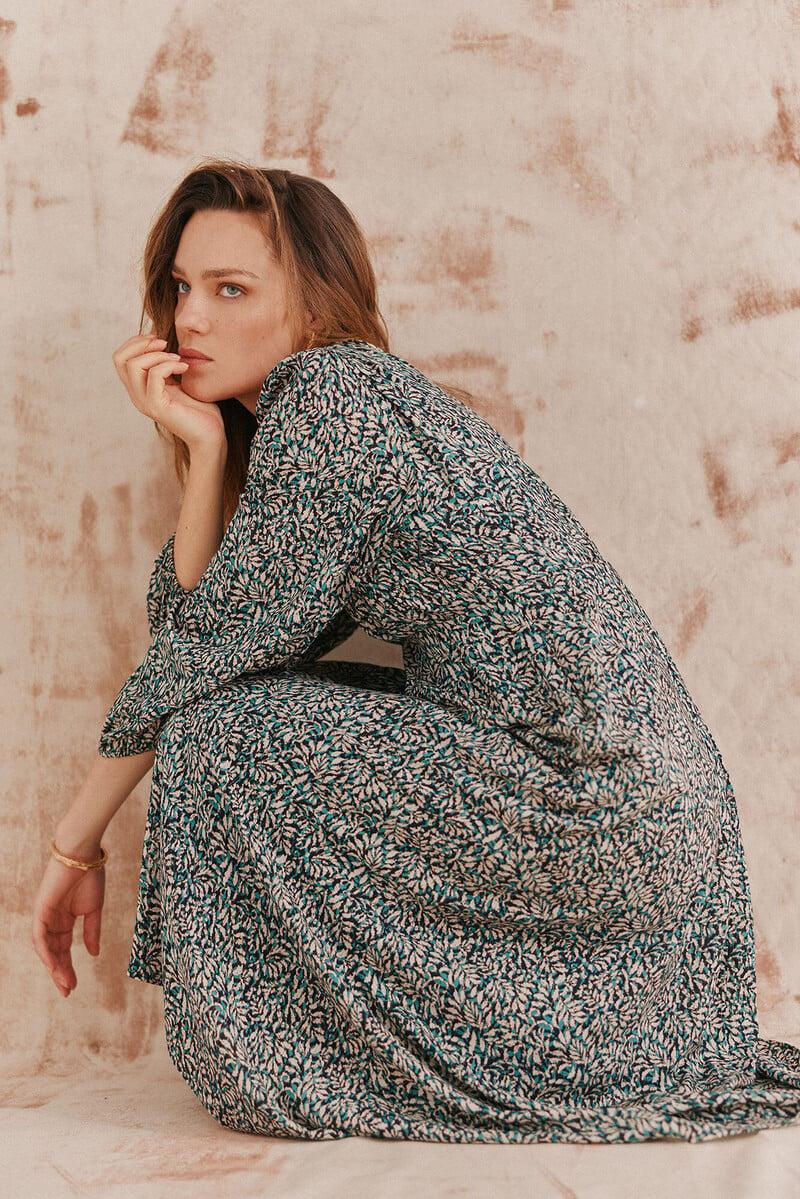 pedro del hierro Ava. Vestido estampado Descuento por venta flash