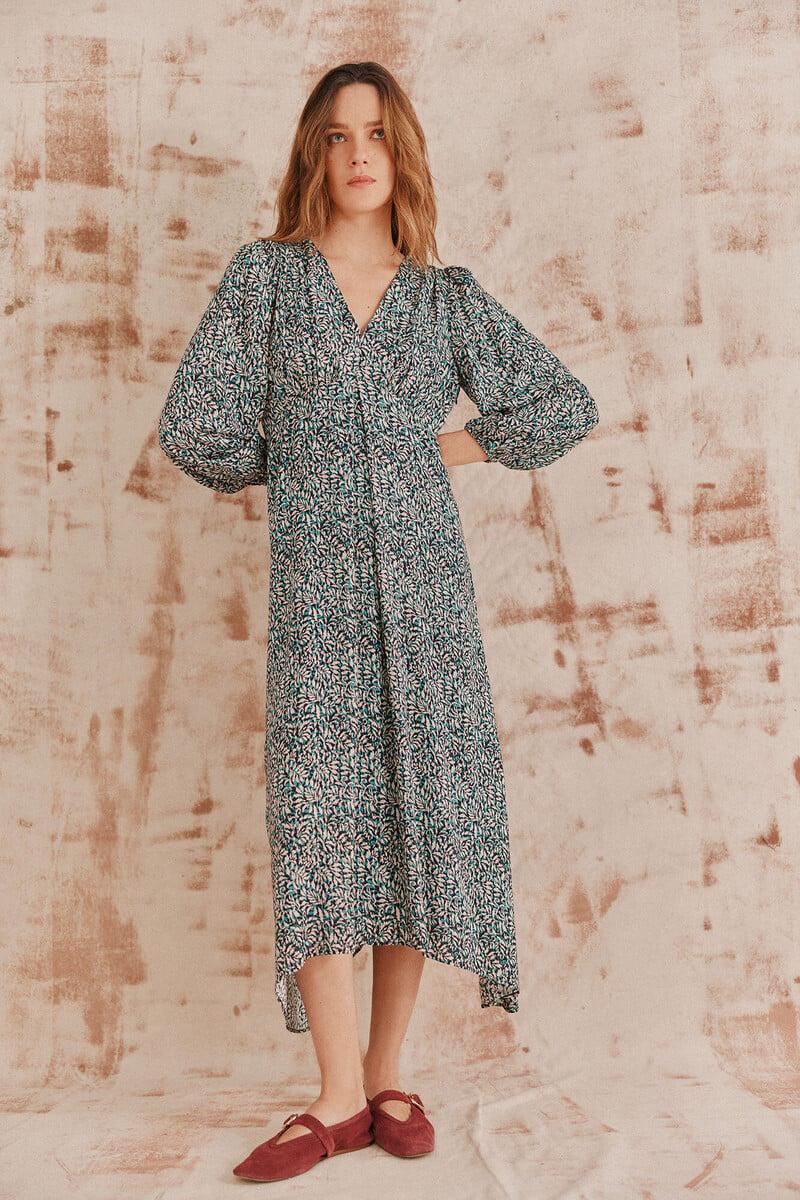 pedro del hierro Ava. Vestido estampado Descuento por venta flash
