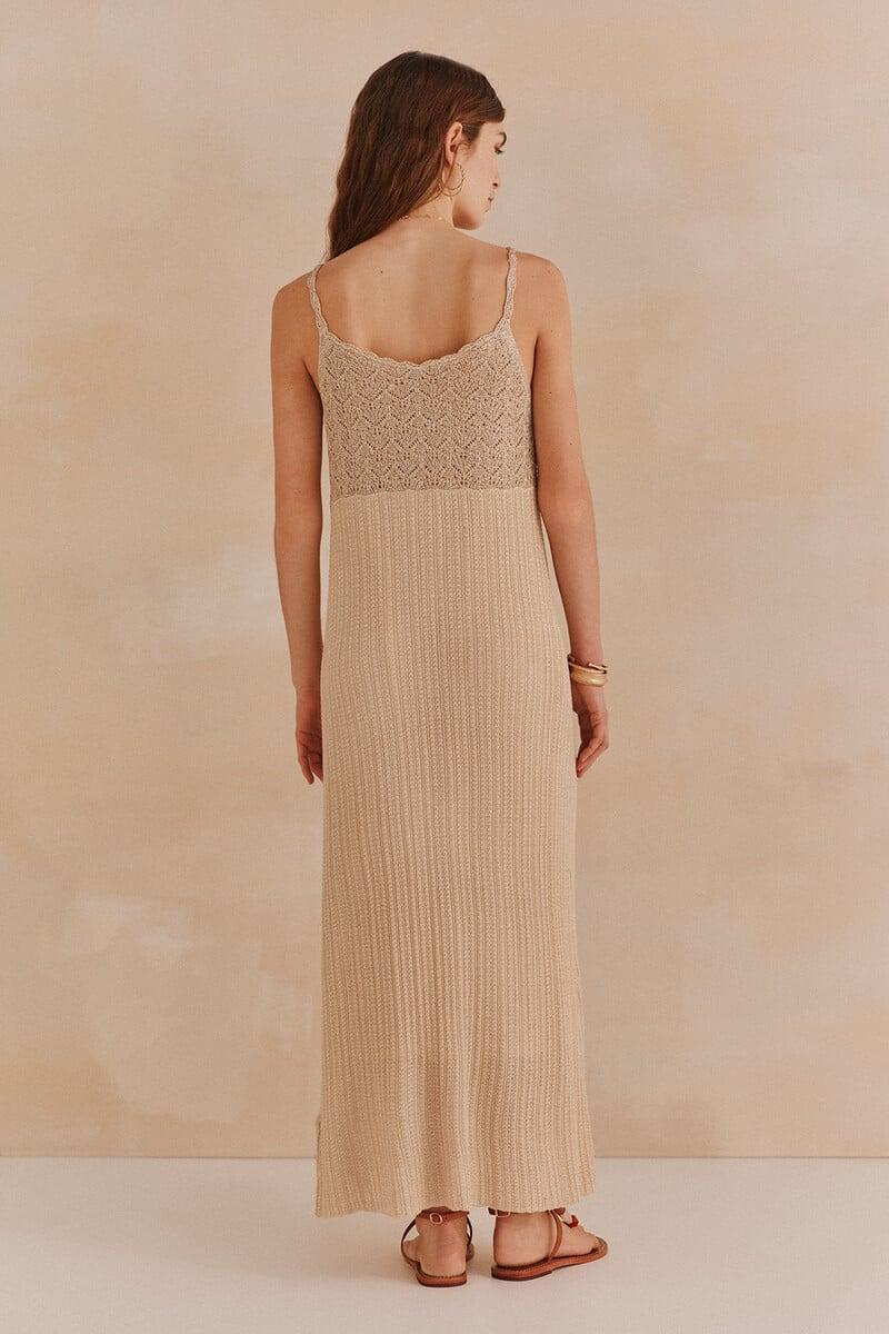 pedro del hierro Nora. Vestido tirantes punto Ofertas de temporada