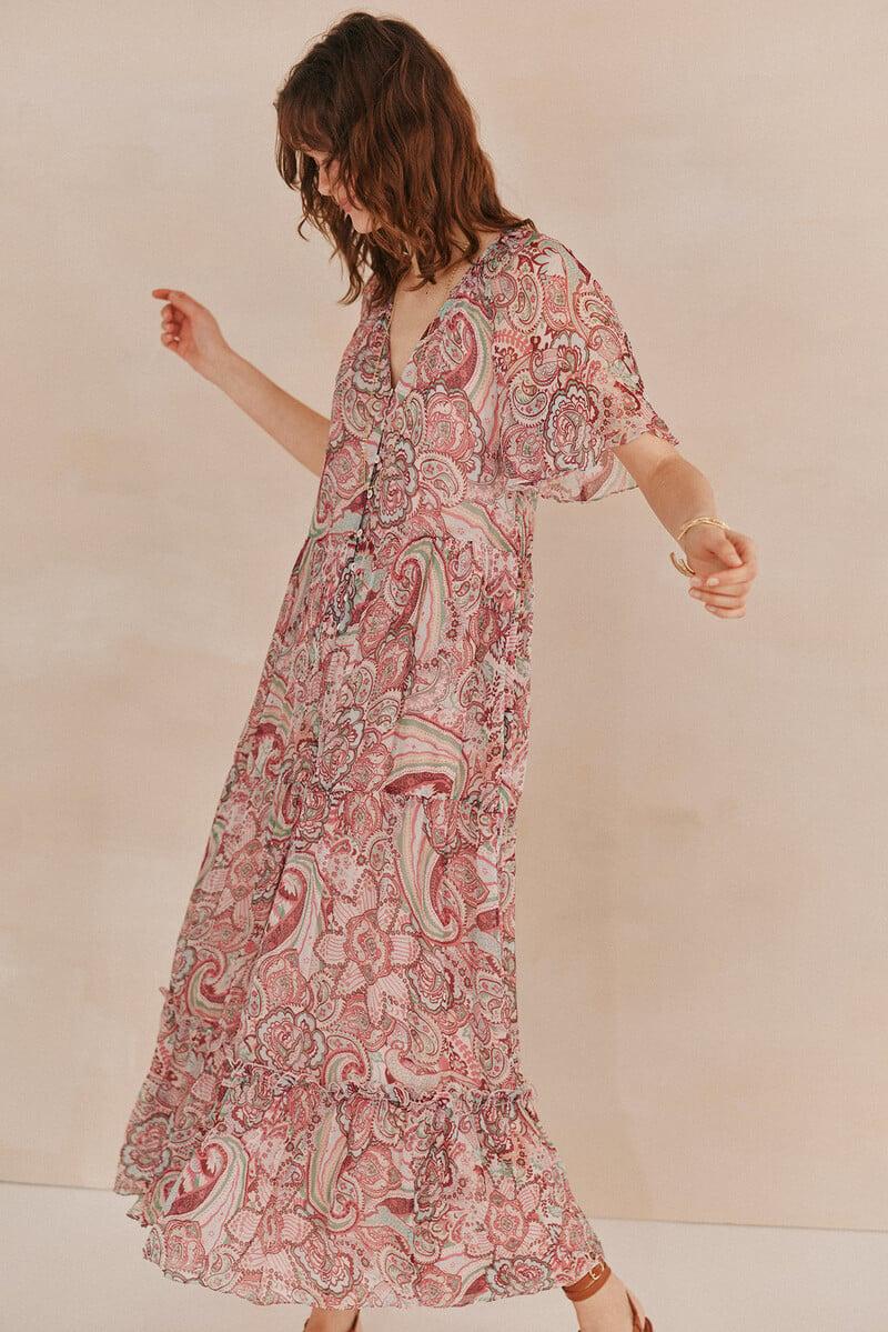 pedro del hierro Lina. Vestido estampado Grandes ahorros