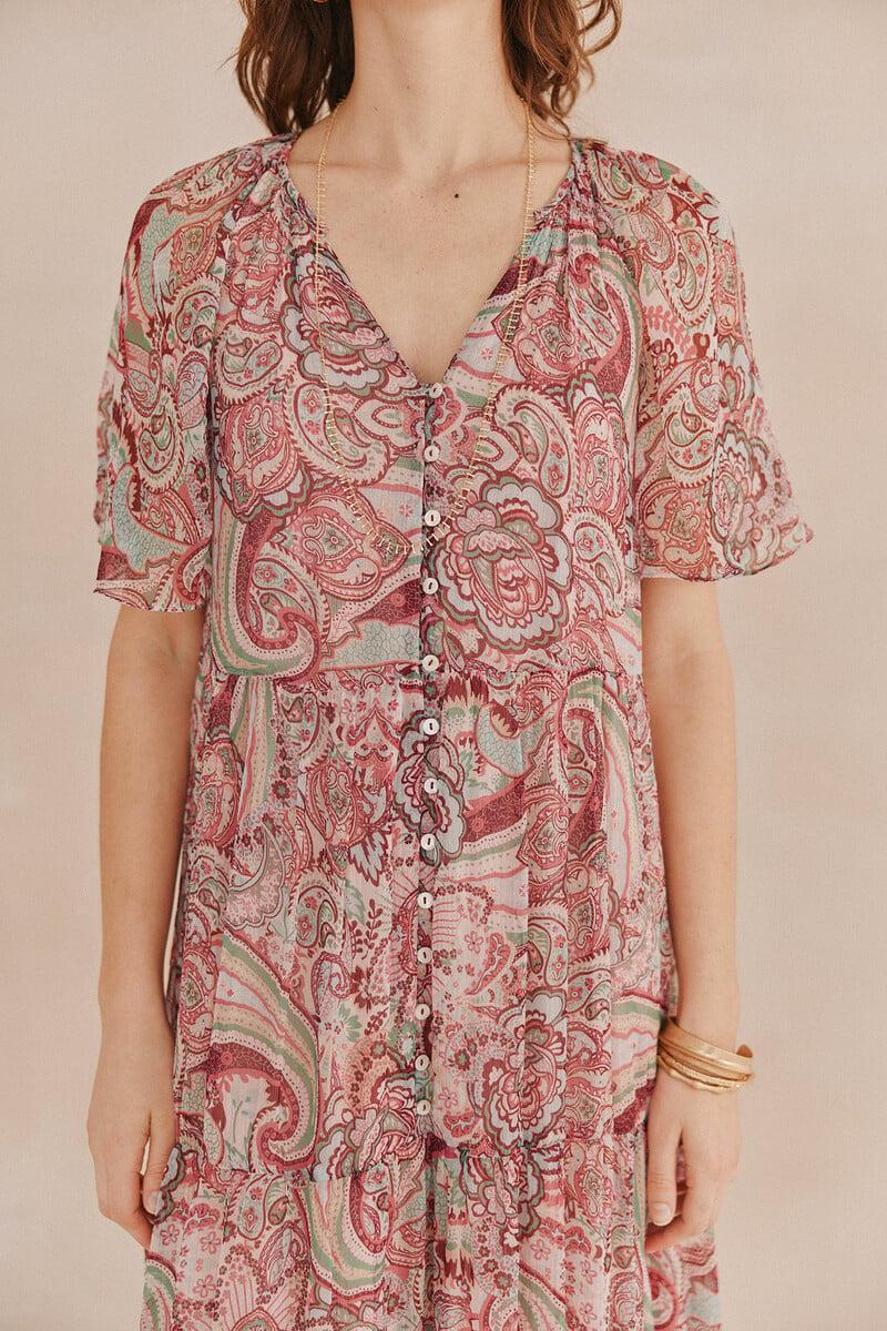 pedro del hierro Lina. Vestido estampado Grandes ahorros