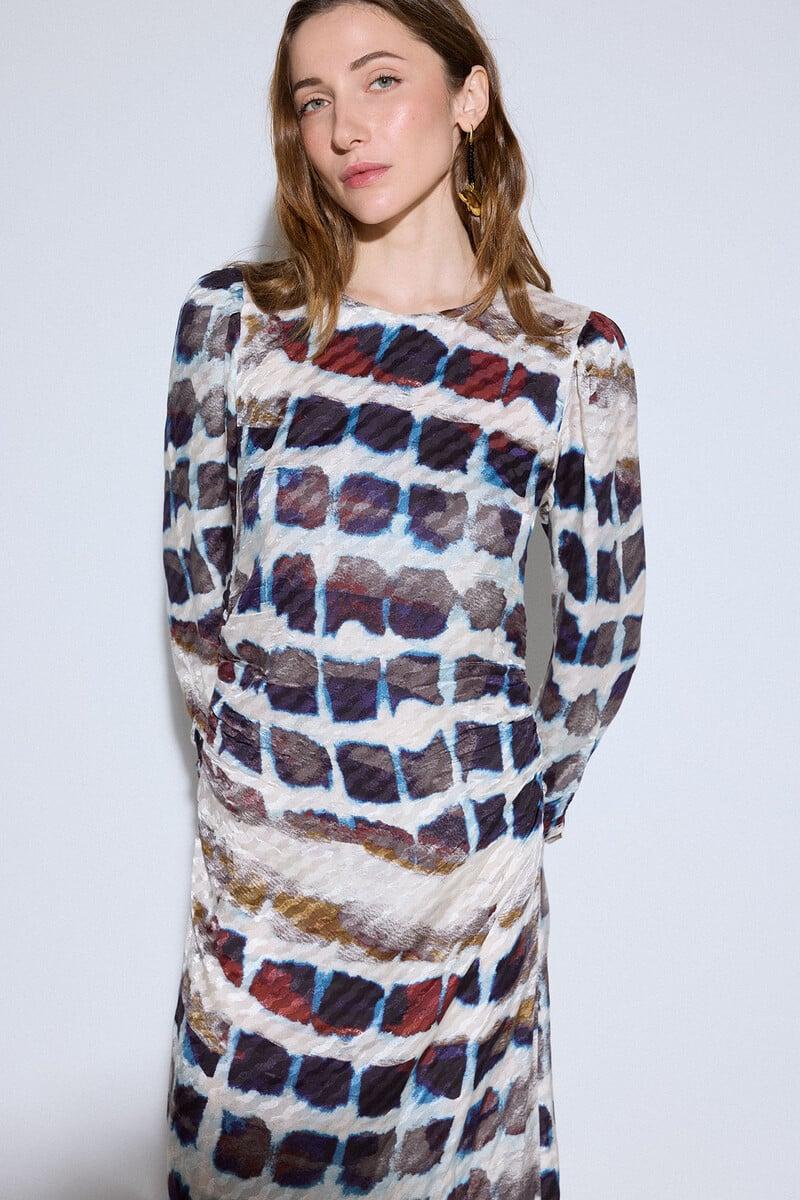 pedro del hierro Vestido largo estampado En oferta